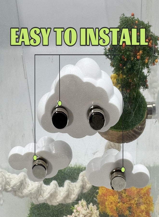 Julang Jumping Spider Enclosure Accessories - 3 Pcs Jumping Spider Cloud Modelling Platforms with Magnetic Mounting for Climbing, Resting and Exploration - Image 3